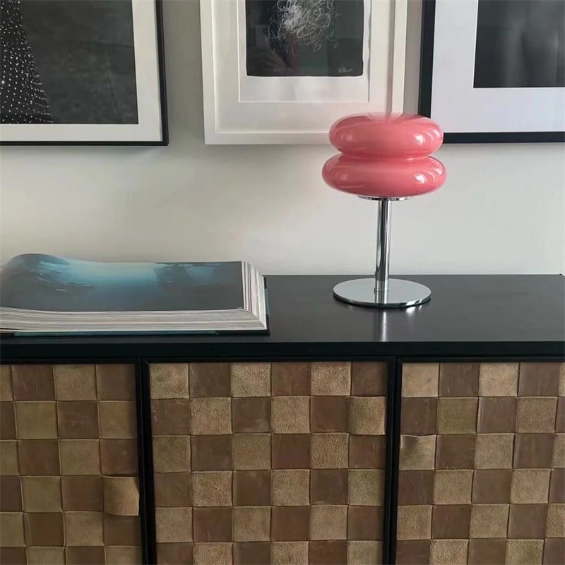 Retro Bauhaus Lollipop Ripple Table Lamp for Bedroom S19