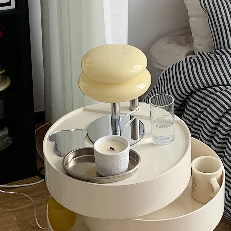 Retro Bauhaus Lollipop Ripple Table Lamp for Bedroom S19